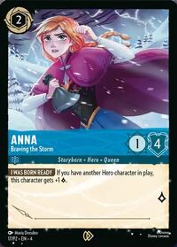 Anna - Braving the Storm  Disney Lorcana Promo Cards (DLPC) #17/P2