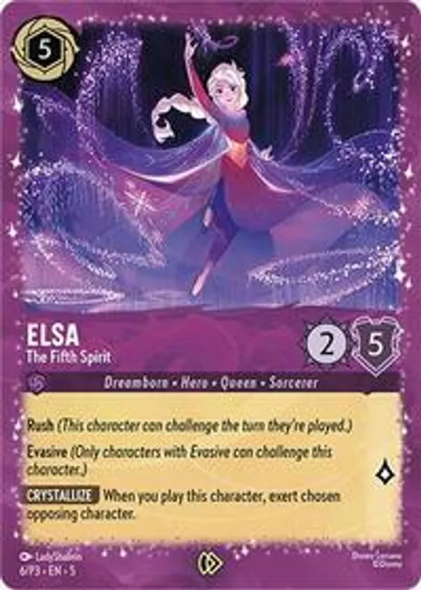 Elsa - The Fifth Spirit  Disney Lorcana Promo Cards (DLPC) #6/P3